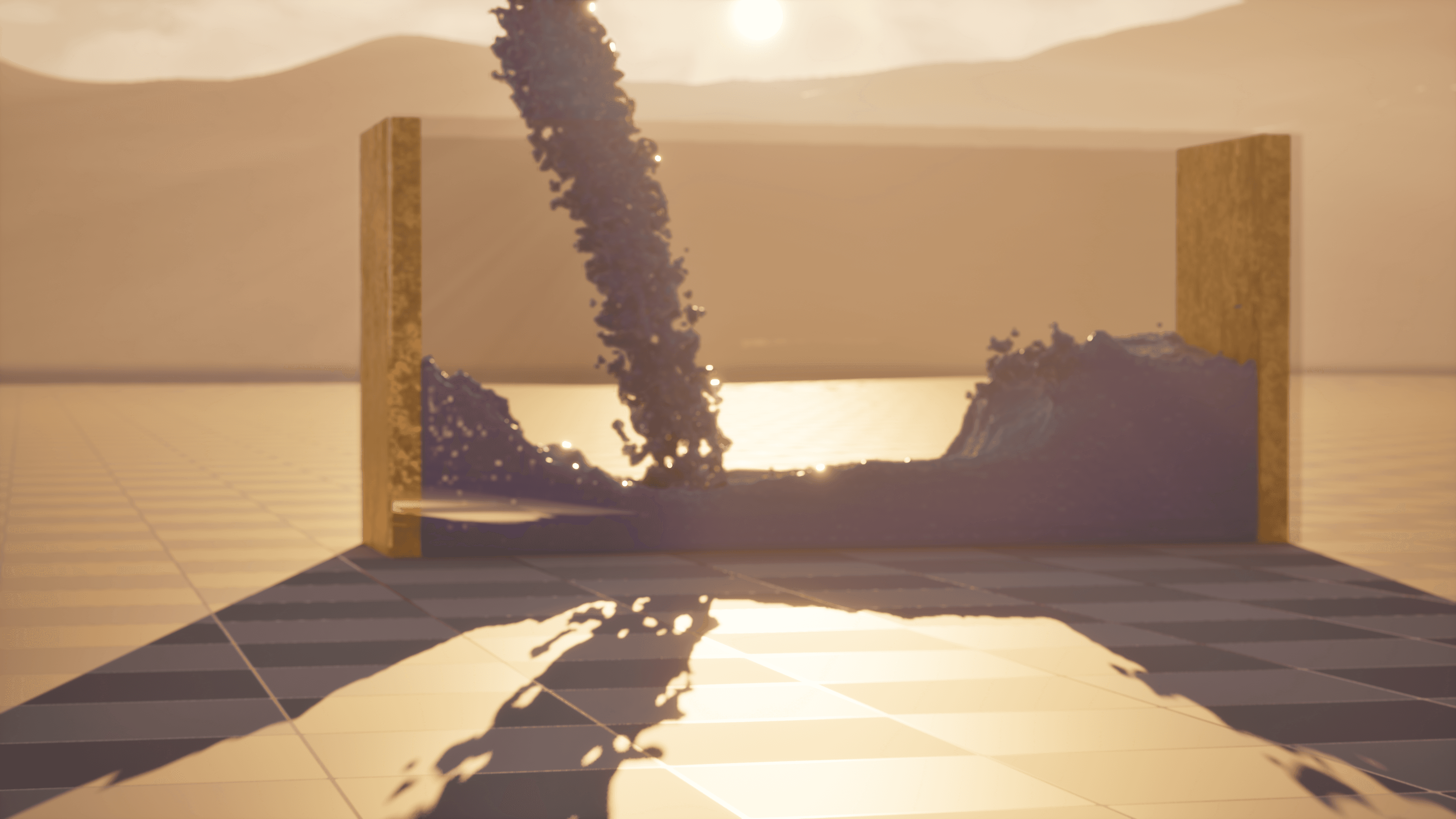 Unreal simulation render